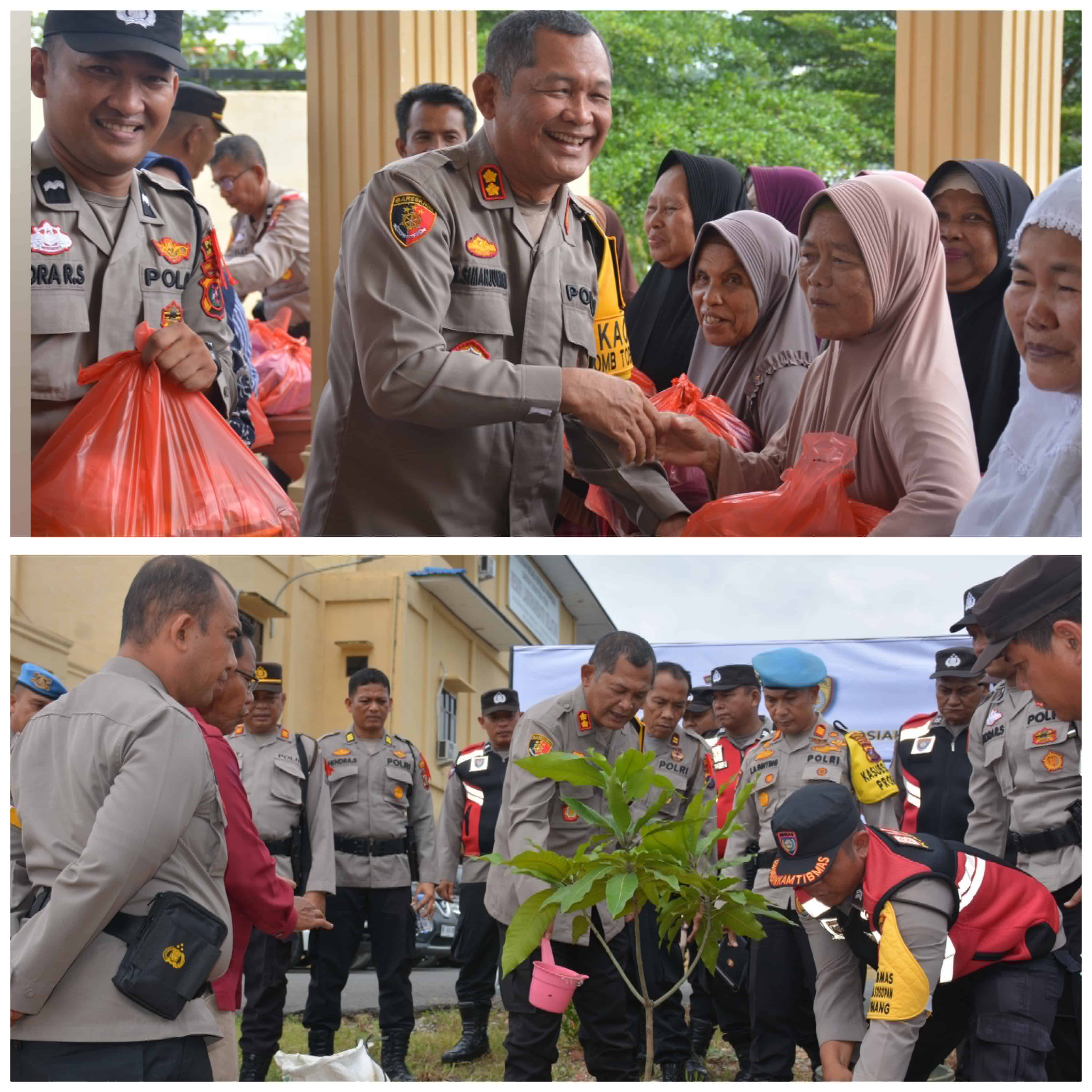 Polres Labusel Gelar Baksos & Penanaman Pohon
