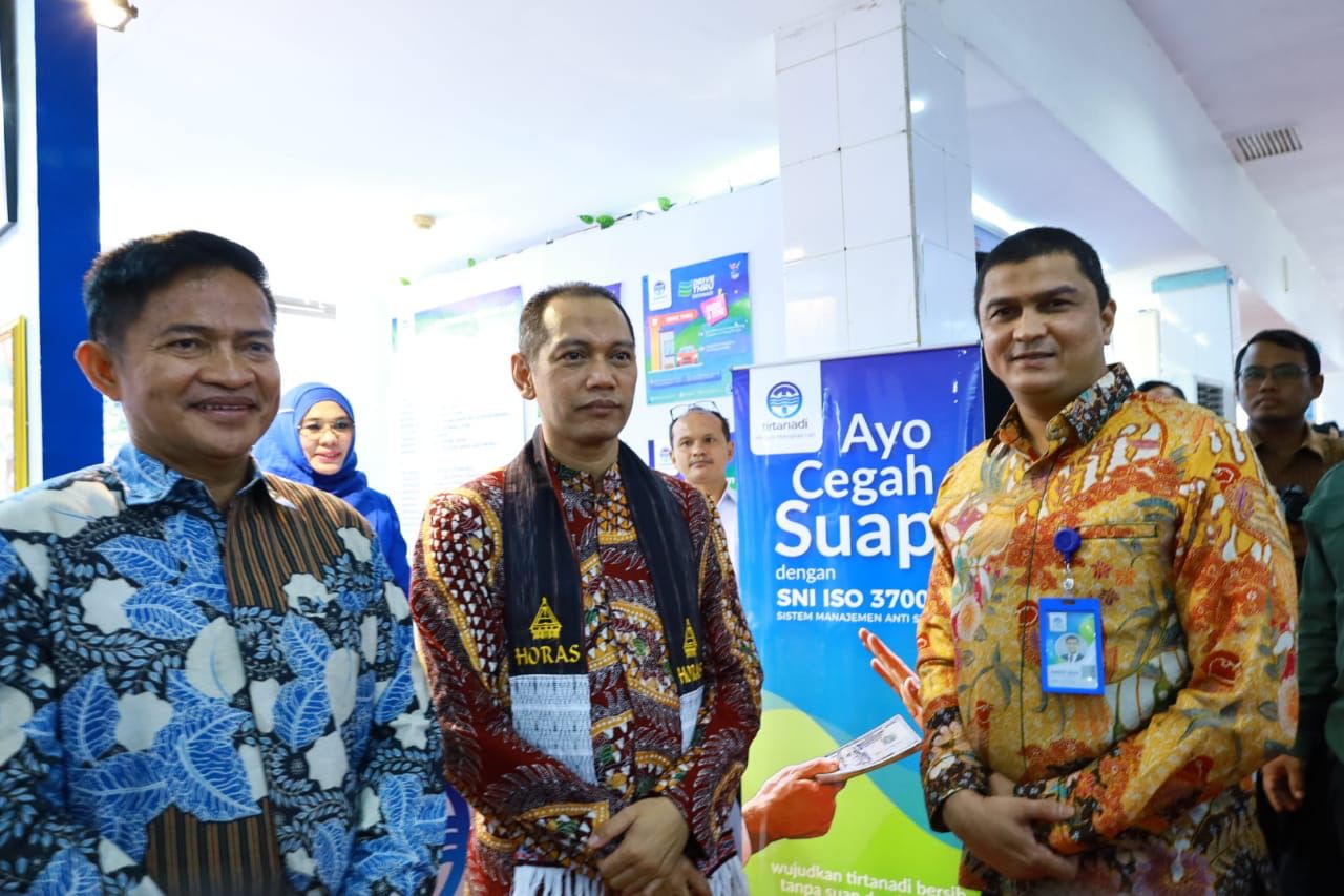 Dirut Perumda Tirtanadi Laksanakan Program SMAP, Wakil Ketua KPK Beri Apresiasi