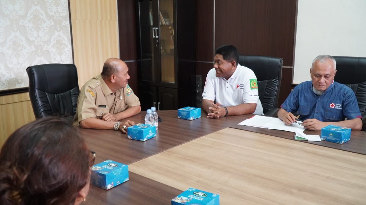 PMI Undang Syah Afandin Pada Pelantikan PMI Langkat Periode 2023-2028