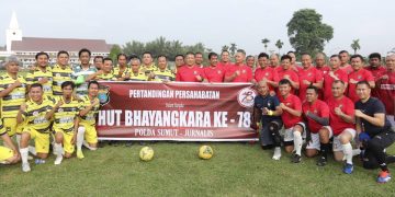 Tim Wartawan dan Tim  PJU Polda Sumut saat berfoto bersama