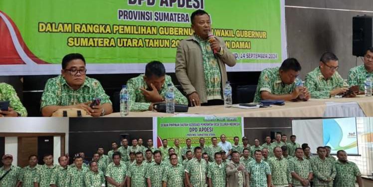 Rapat Konsolidasi APDESI Sumut, Sabtu (14/9/2024), yang berlangsung di Galeri Pusat Pengembangan Produk Unggulan Daerah (P3UD) Deli Serdang, Jl Lintas Sumatera, Tj Morawa.