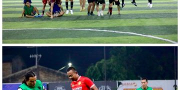 Lanjutan pertandingan persahabatan antara Empire KTV & Lounge FC VS D'red KTV & Club FC