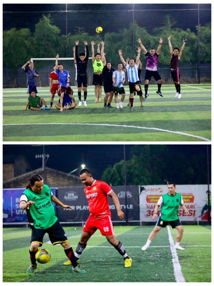Lanjutan pertandingan persahabatan antara Empire KTV & Lounge FC VS D'red KTV & Club FC