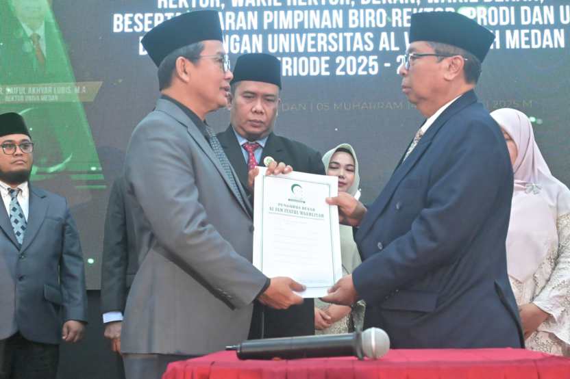 Prof Saiful Akhyar Lubis Dilantik Menjadi Rektor Univa Medan Periode 2025-2029