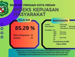 Layanan RSUD Pirngadi Dapat Nilai Positif dari Masyarakat